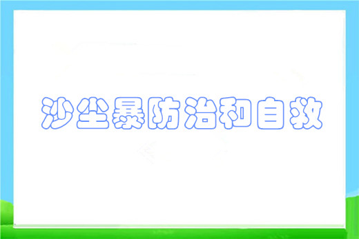 沙尘暴防治和自救